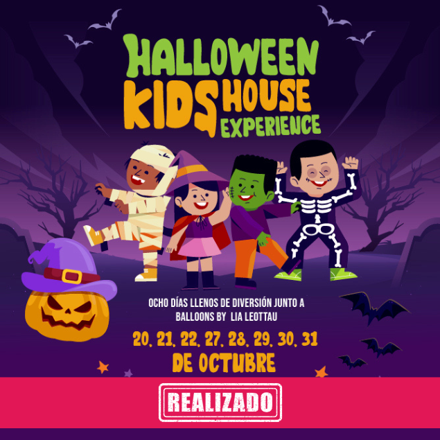 Foto promocional del evento KIDS HOUSE EXPERIENCE describiendo los participantes y fechas del evento.