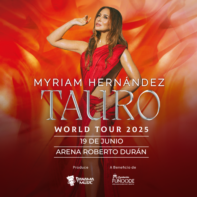 MYRIAM HERNÁNDEZ Foto promocional del evento MYRIAM HERNÁNDEZ describiendo los participantes y fechas del evento.